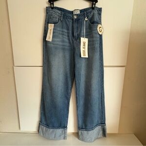 Gogo Jean USA Women's Blue Wide-Leg Jeans